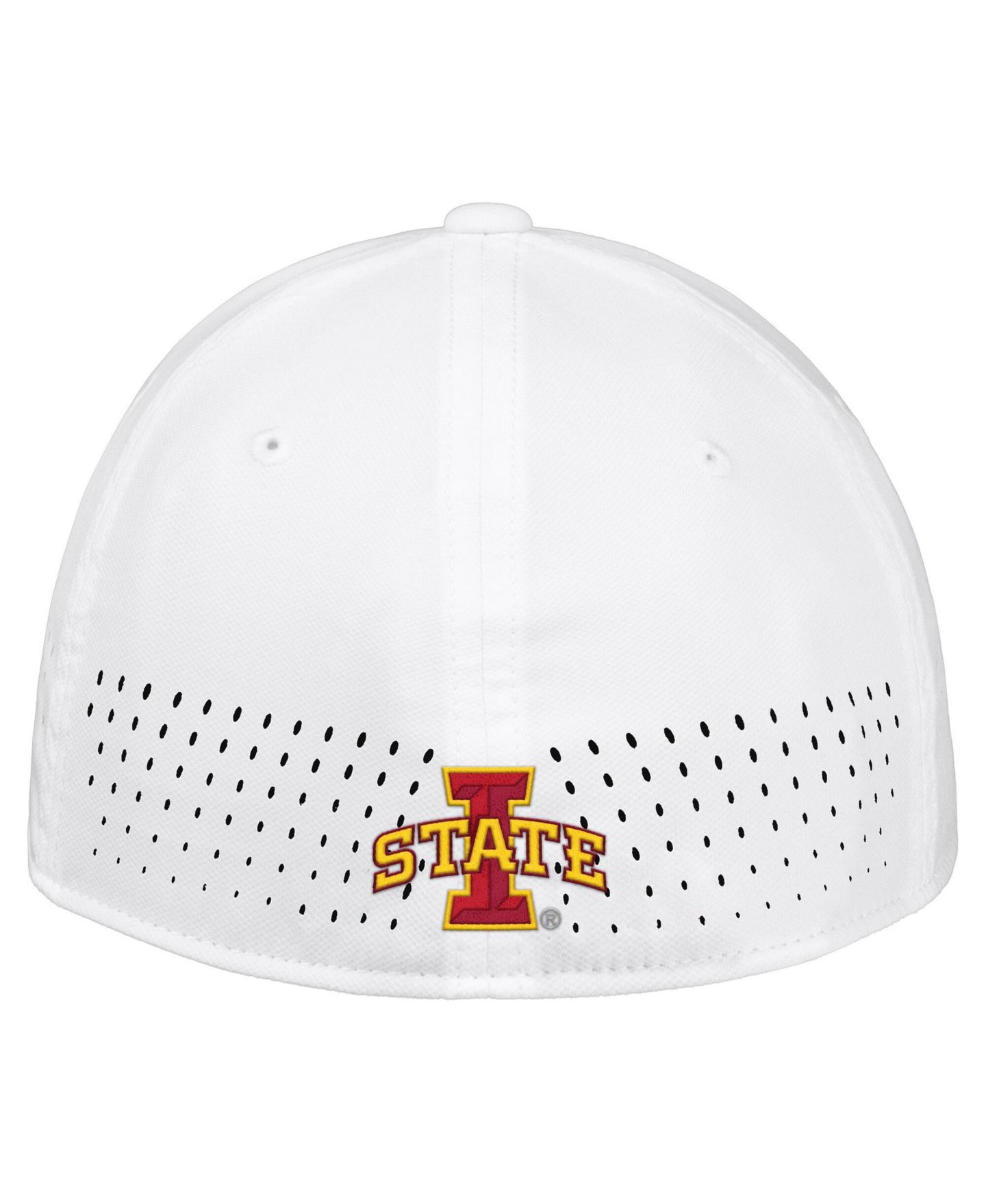 Мужской головной убор Nike White Iowa State Cyclones 2026 On-Field AeroBill SwooshFlex Dri-FIT Hat — фото 2