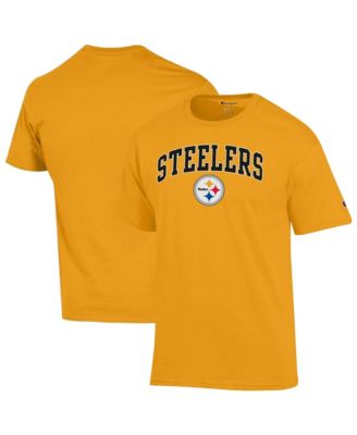Men's Gold Pittsburgh Steelers Arch Over Logo T-Shirt