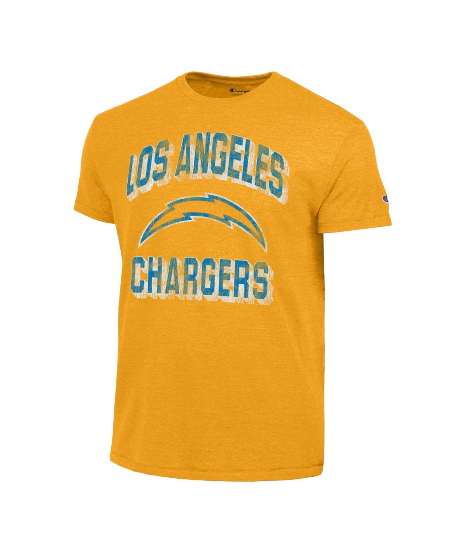 Men's Heather Gold Los Angeles Chargers Ultimate Tri-Blend T-Shirt