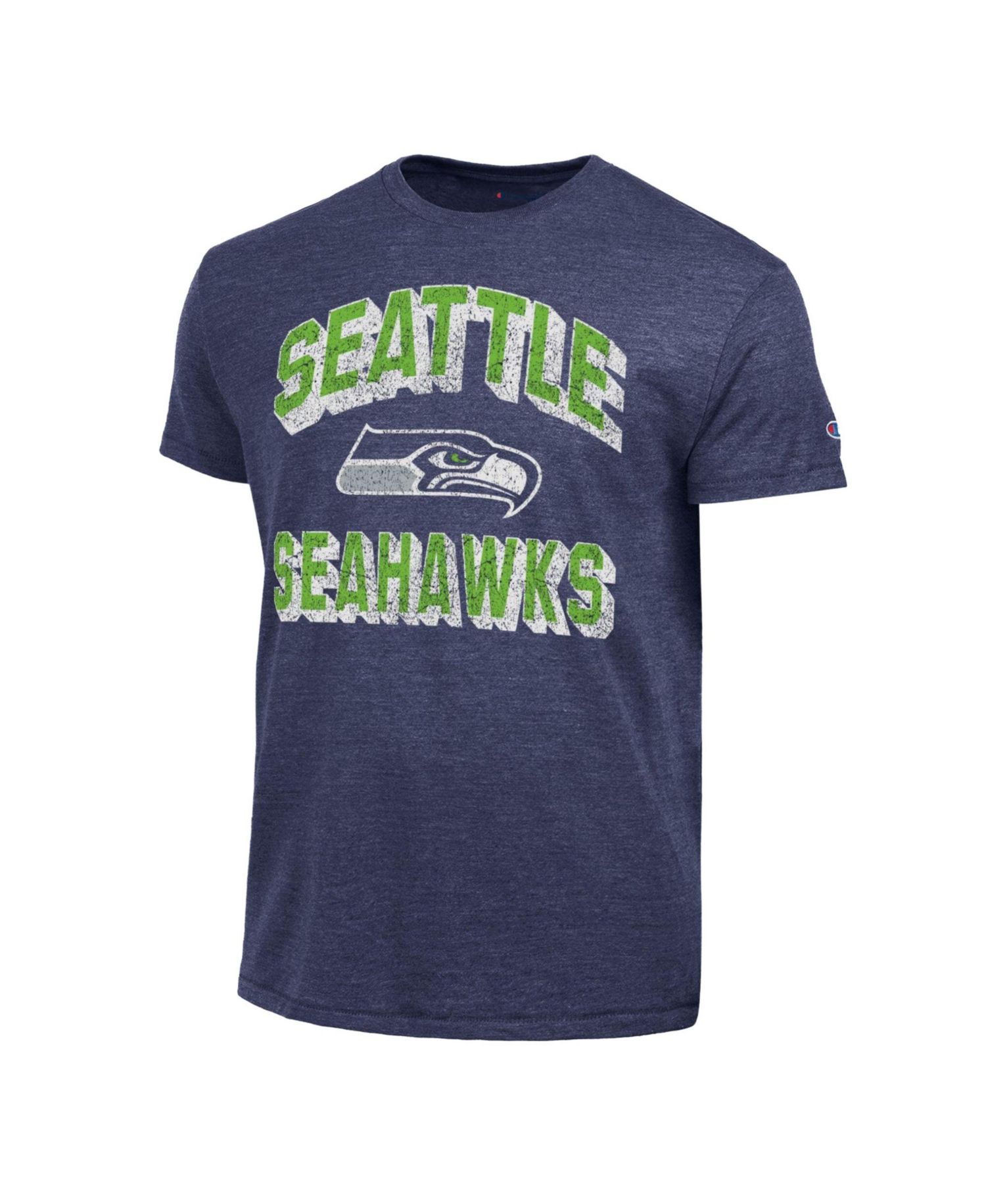 Men's College Navy Seattle Seahawks Ultimate Tri-Blend T-Shirt