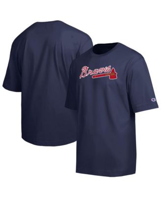 Men's Navy Atlanta Braves All Star Chenille Wordmark T-Shirt