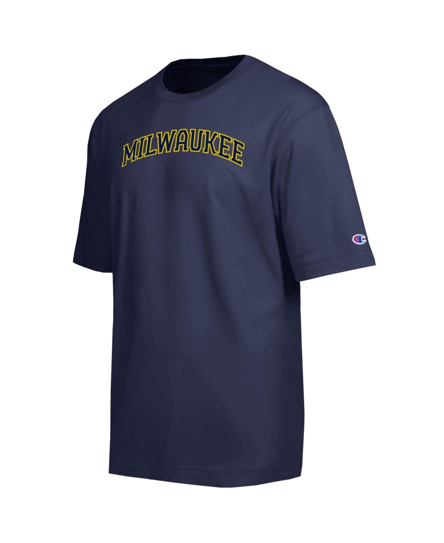 Men's Navy Milwaukee Brewers All Star Chenille Wordmark T-Shirt