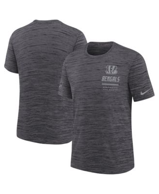 Big Boys and Girls Black Cincinnati Bengals Sideline Velocity Dri-FIT T-Shirt