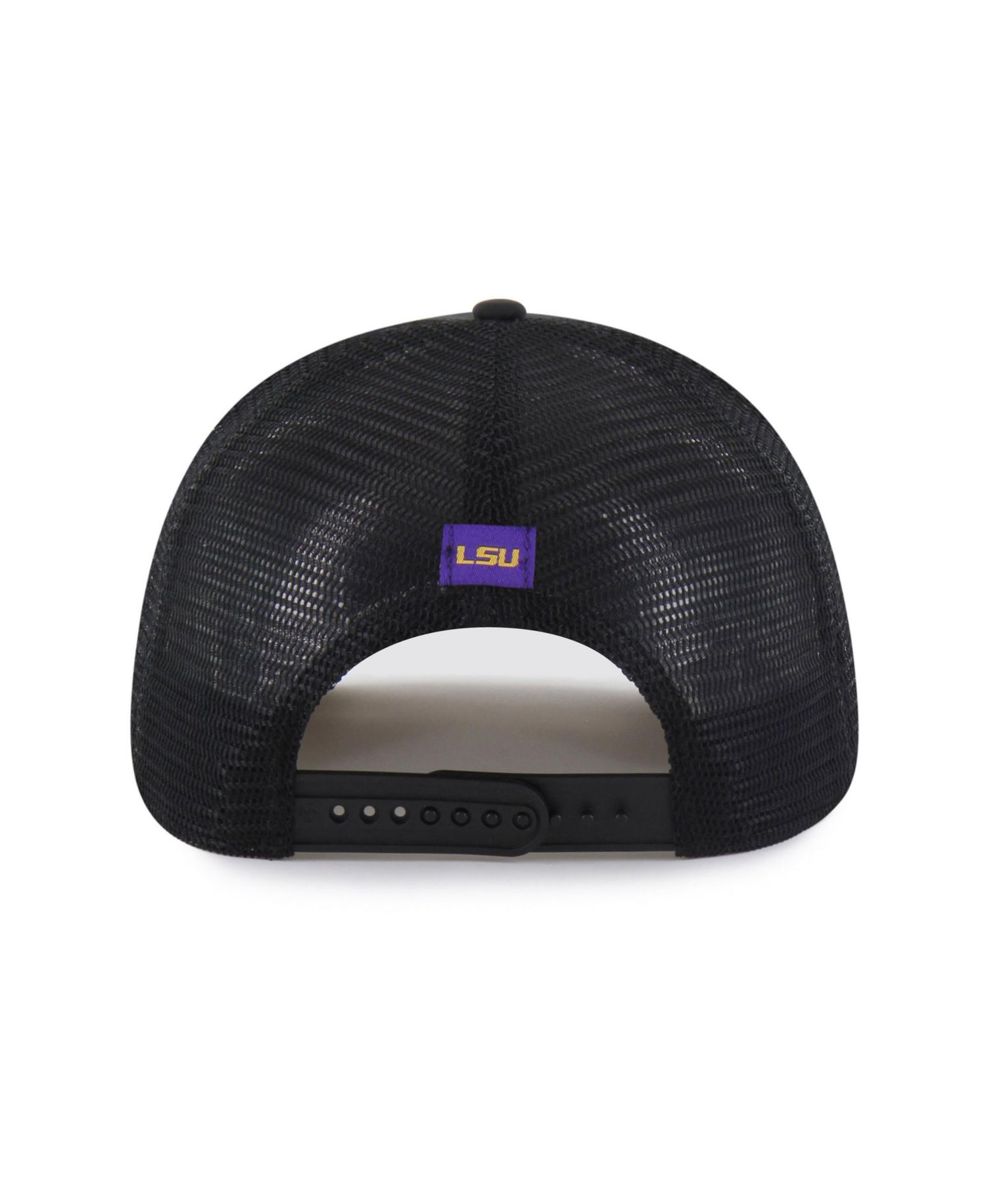 Men's and Women's Black LSU Tigers Brrr Condor Mesh Hitch Adjustable Hat