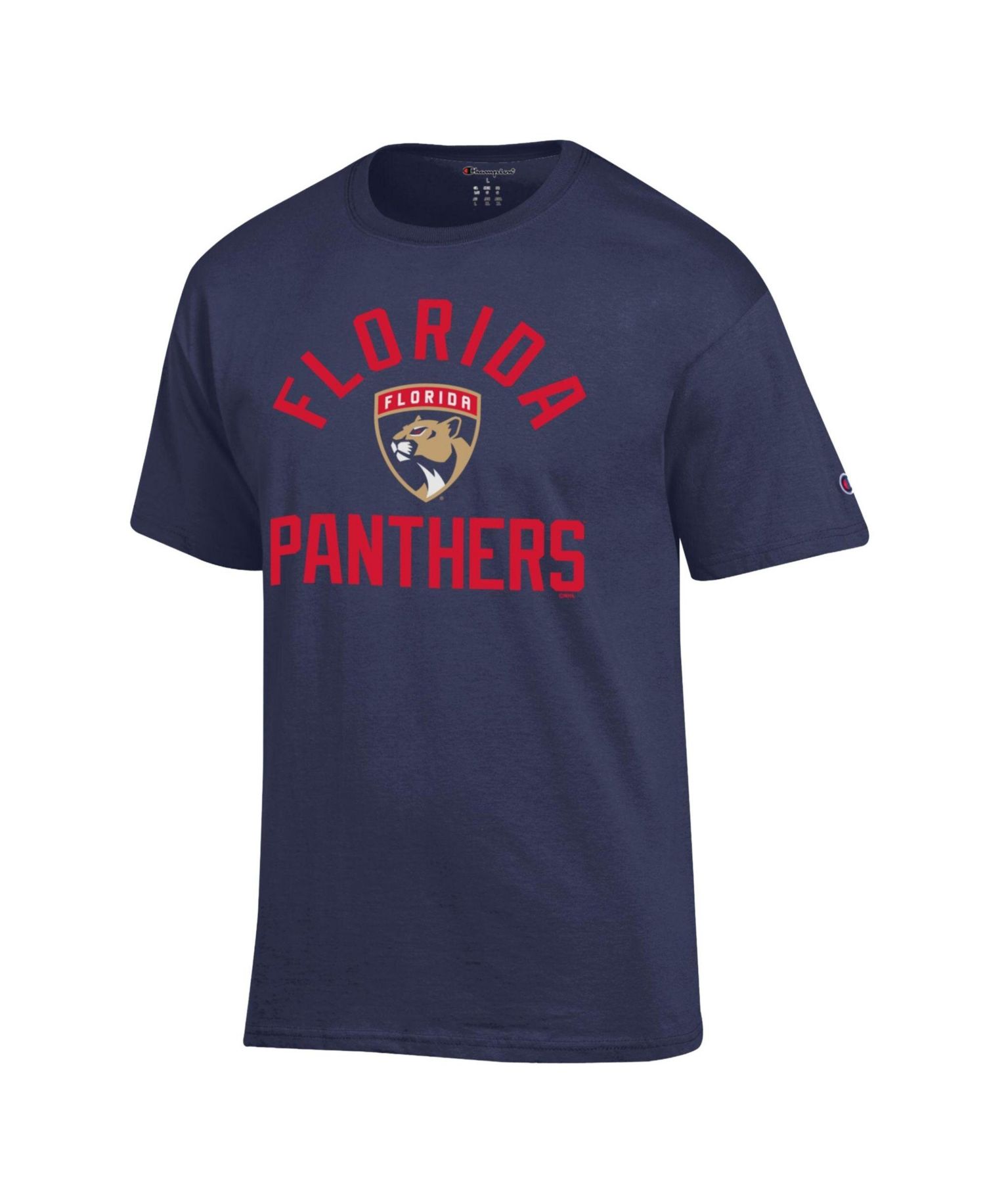 Men's Navy Florida Panthers Primary Logo Jersey T-Shirt