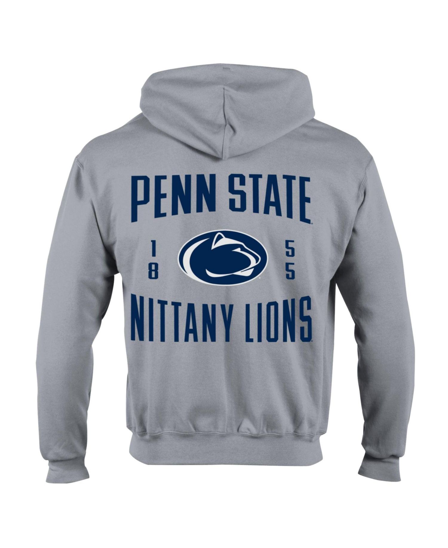 Men's Heather Gray Penn State Nittany Lions Varsity Power Blend Full-Zip Fleece Hoodie