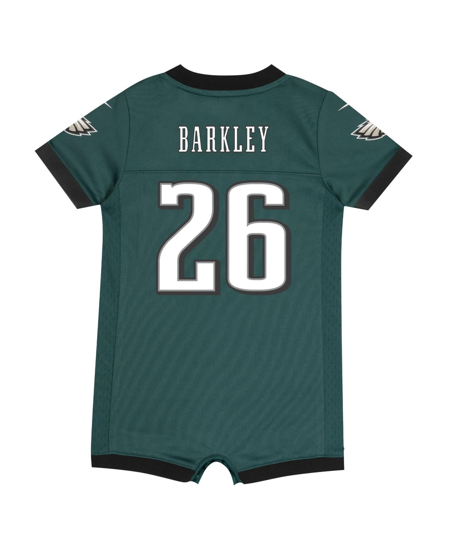 Baby Boys and Girls Saquon Barkley Midnight Green Philadelphia Eagles Romper Jersey