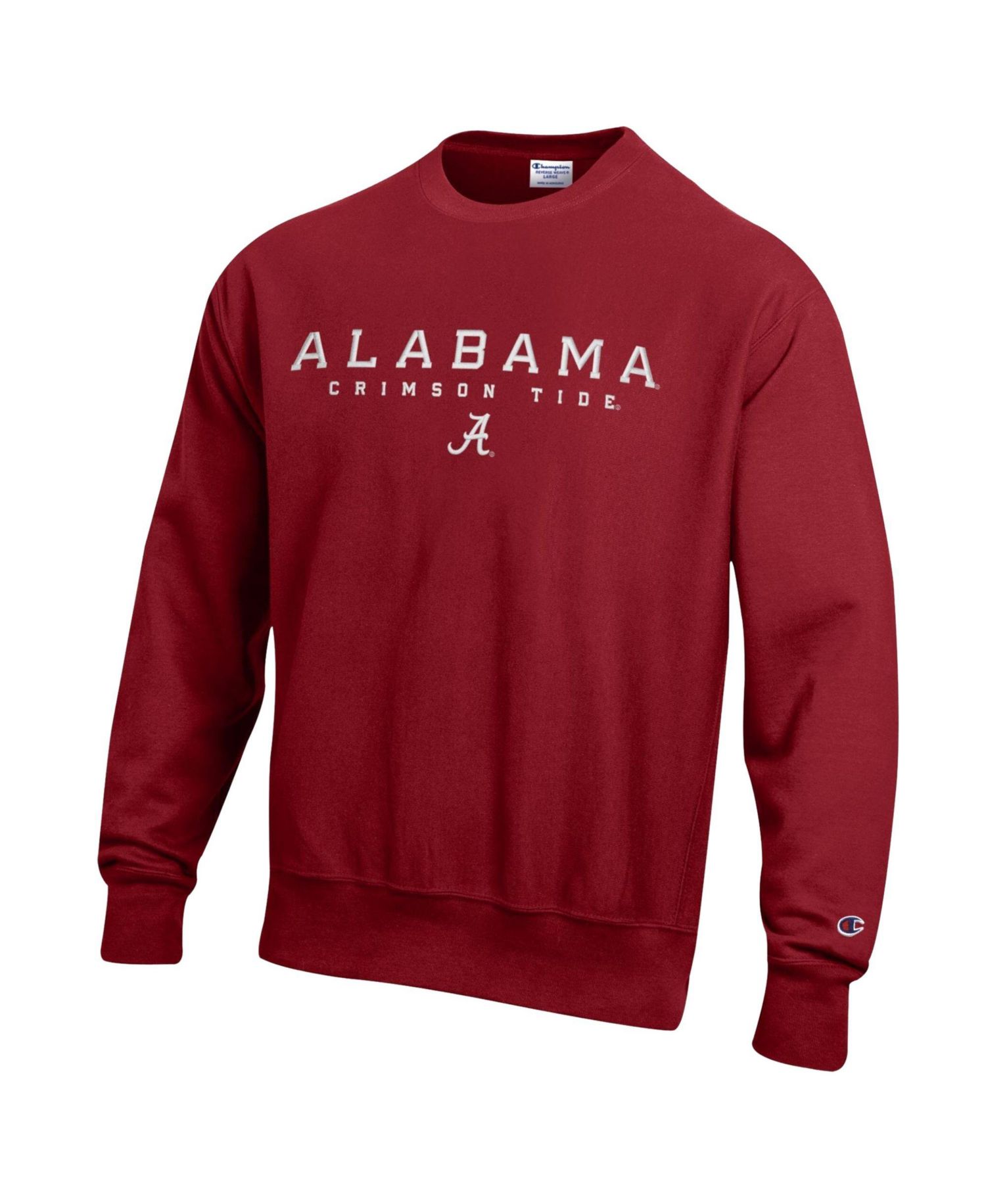 Men's Crimson Alabama Crimson Tide Relentless Reverse Weave Sweatshirt