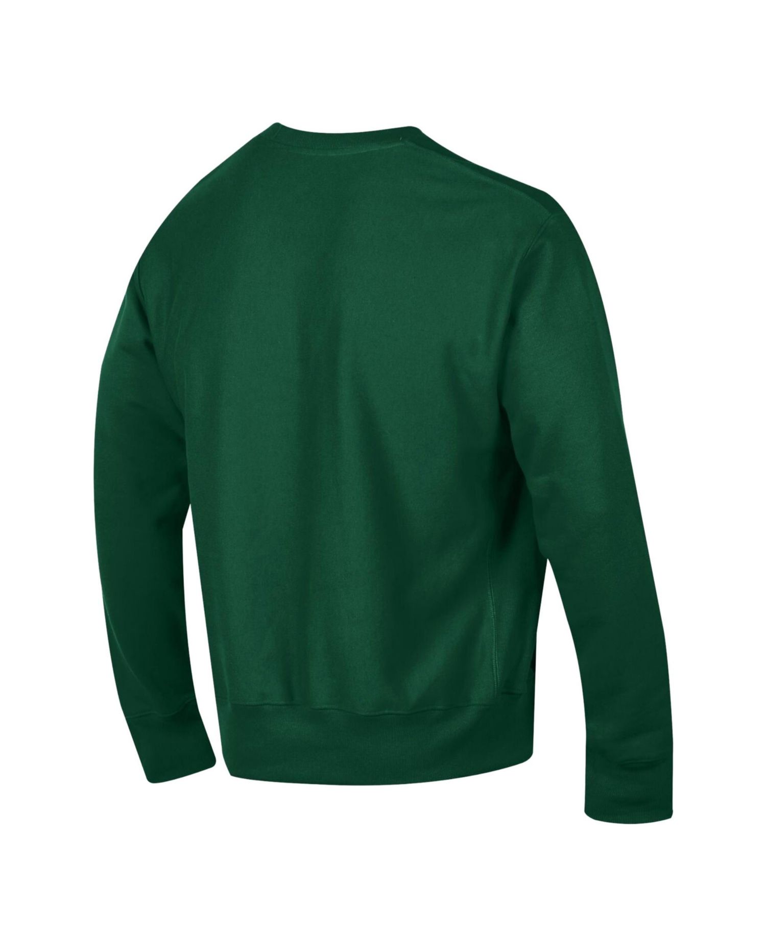 Men's Green Miami Hurricanes Relentless Reverse Weave Sweatshirt