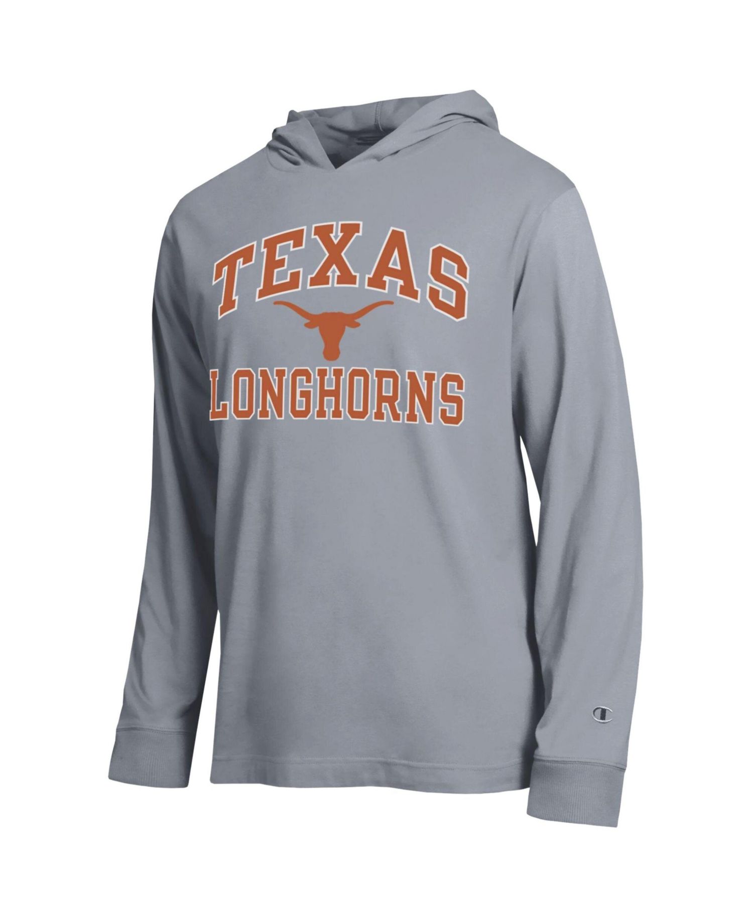 Men's Heather Gray Texas Longhorns High Motor All-Star Long Sleeve Hooded T-Shirt