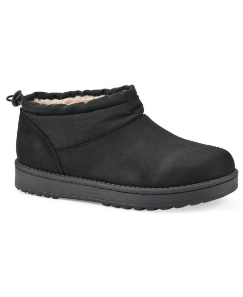 Женские ботинки White Mountain Idle Mini Faux Fur-Lined Booties, цвет: Чёрный