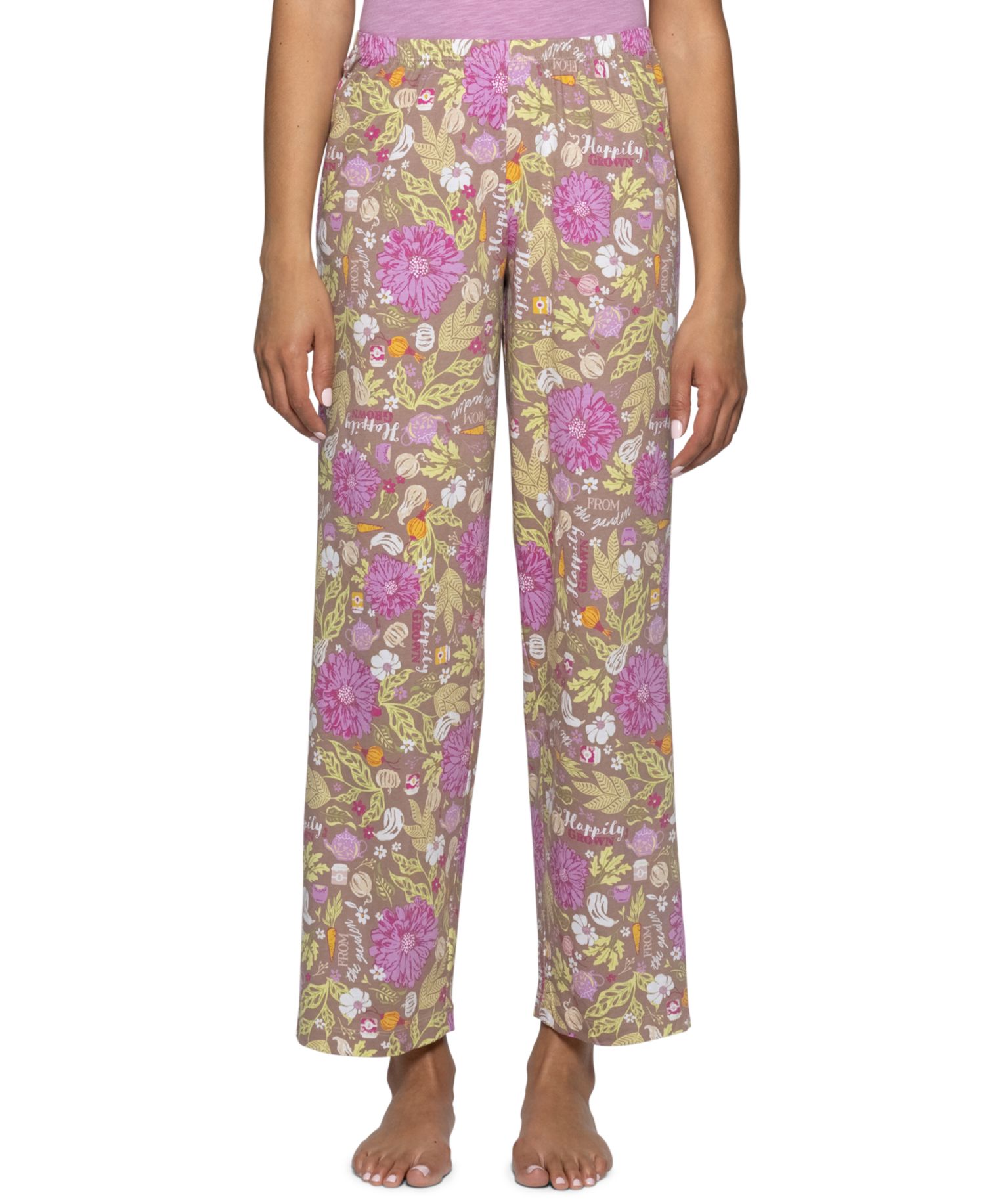 Women's Harvest Floral Pull-On Relaxed-Fit Lounge Pants
