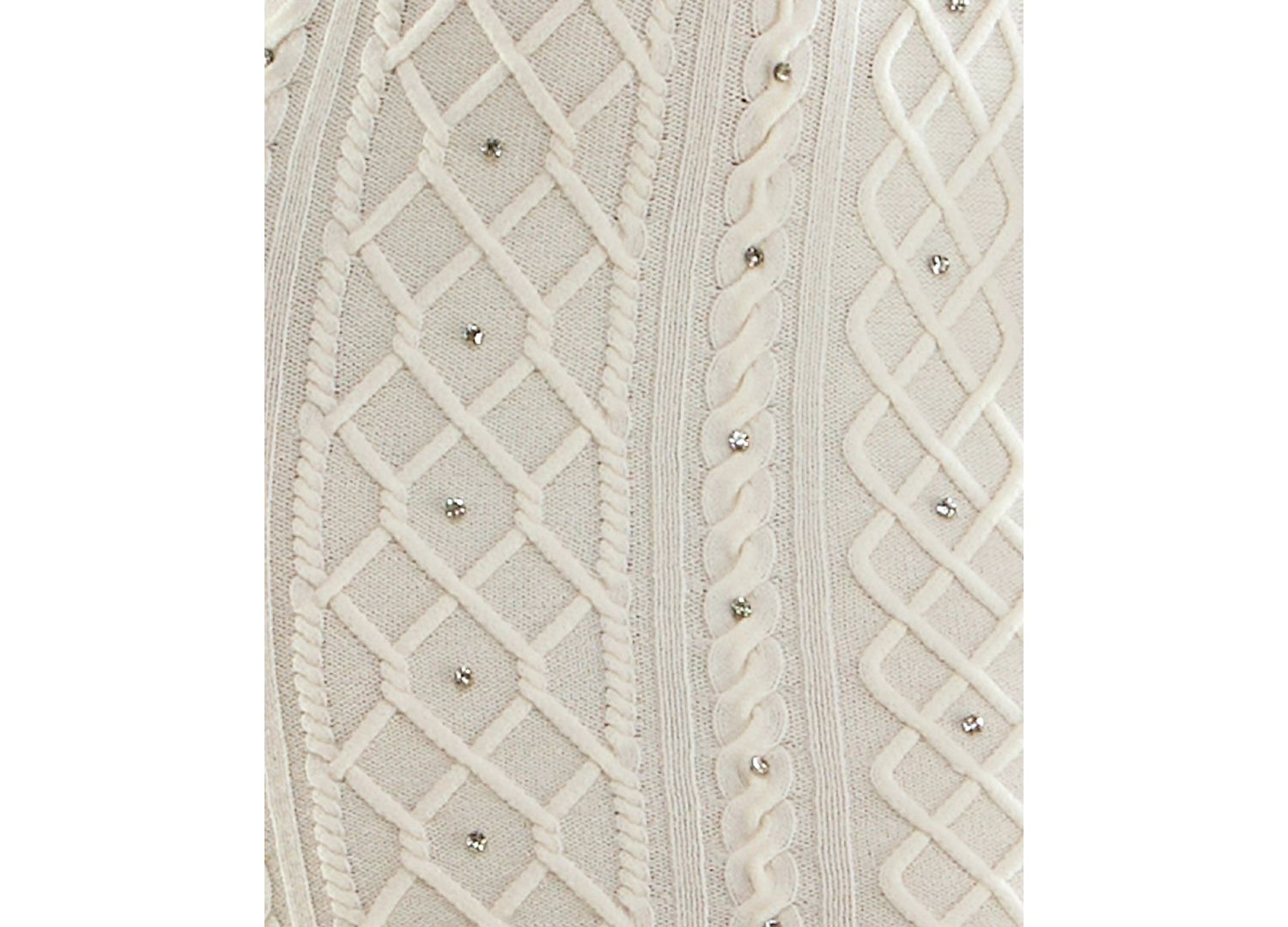 Juniors' Cable-Knit Rhinestone-Embellished Midi Dress