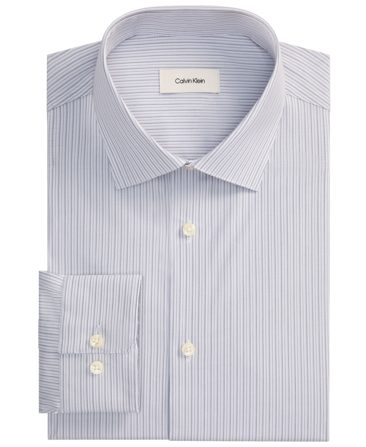 Men's Performance Wrinkle-Free Round Cuff Dress Shirt