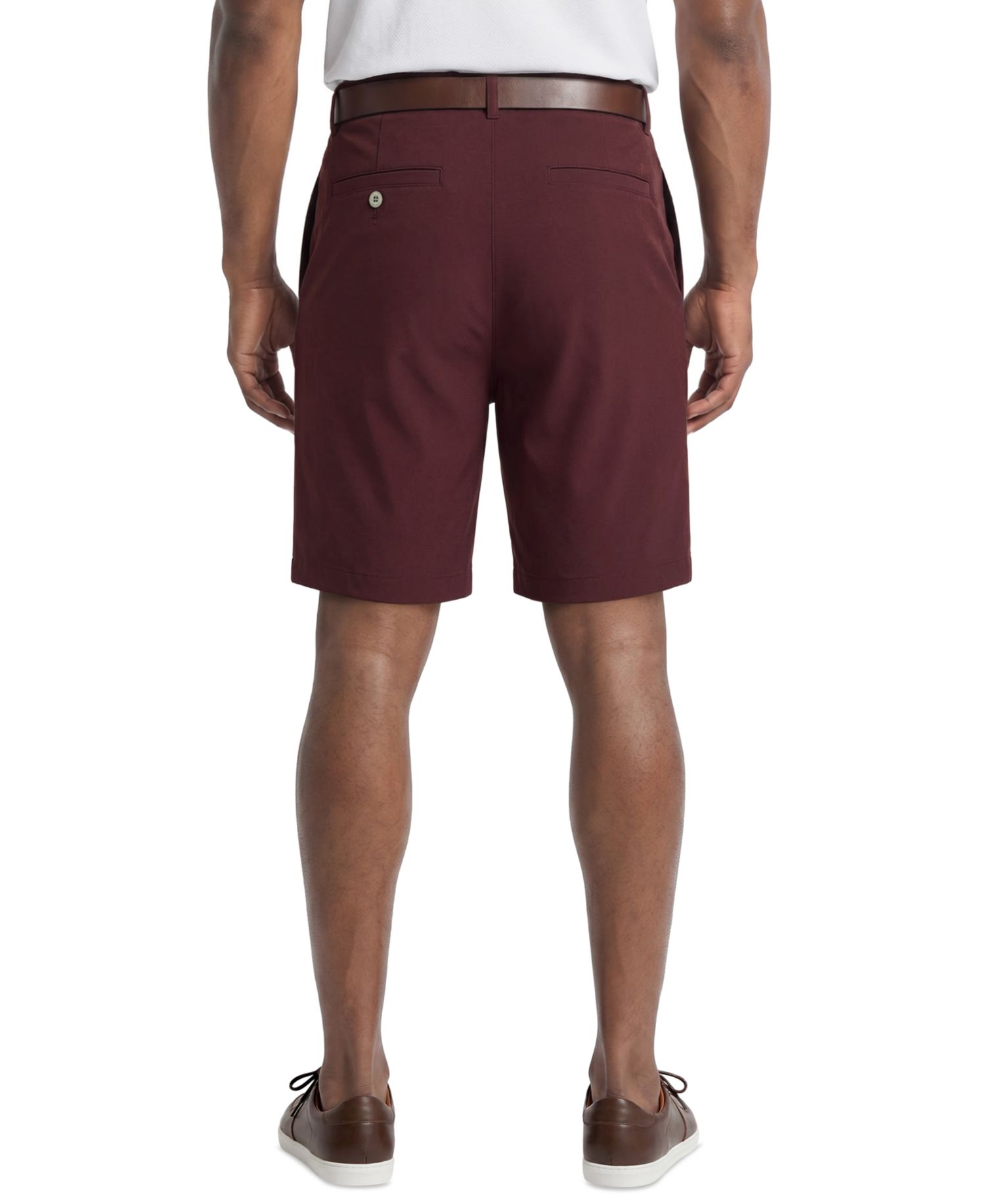 Men's Flat Front Micro Geometric Printed Shorts, 9" Inseam