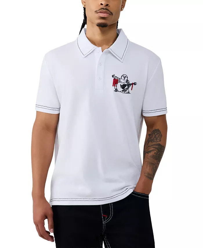Men's Buddha Logo Polo Shirt - thumbnail 5