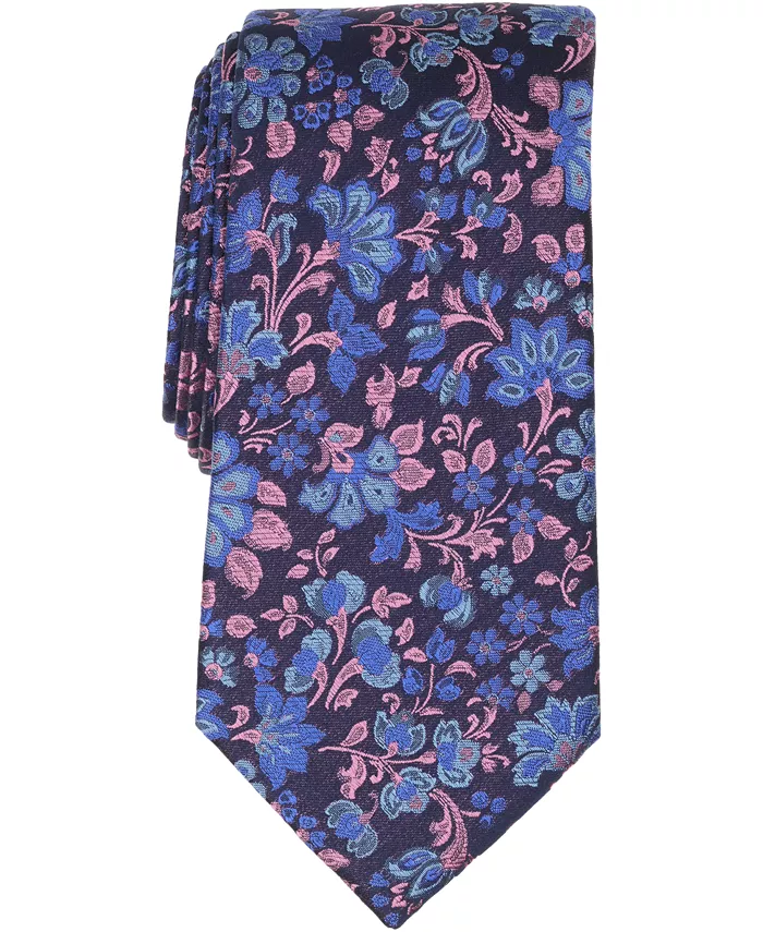 Men's Floral Classic Silk Tie - thumbnail 5