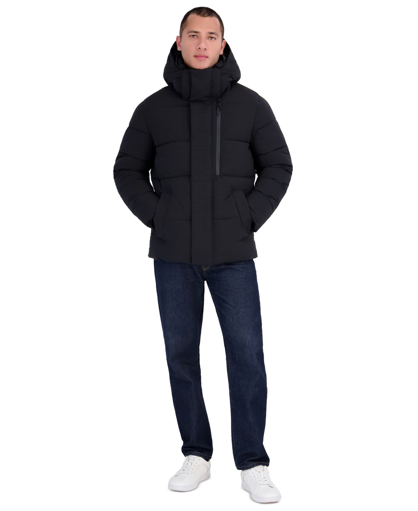 Мужская куртка Calvin Klein Modern Short Puffer, цвет: Чёрный — фото 1