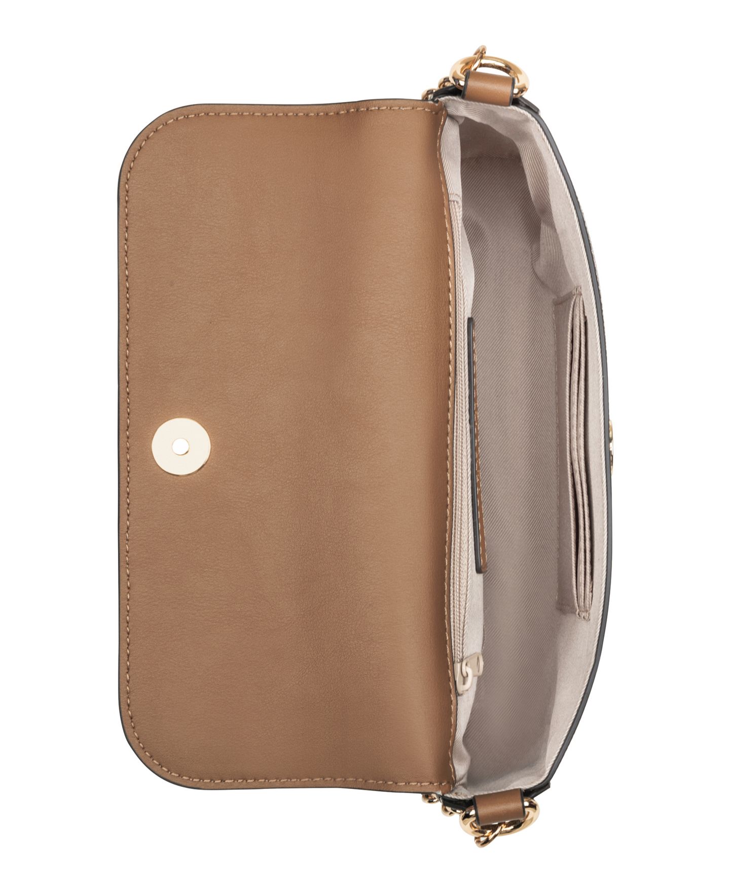 Женская сумка Nine West Marrisa Convertible Chain Small Shoulder Crossbody, цвет: Бежевый / Карамельный — фото 4