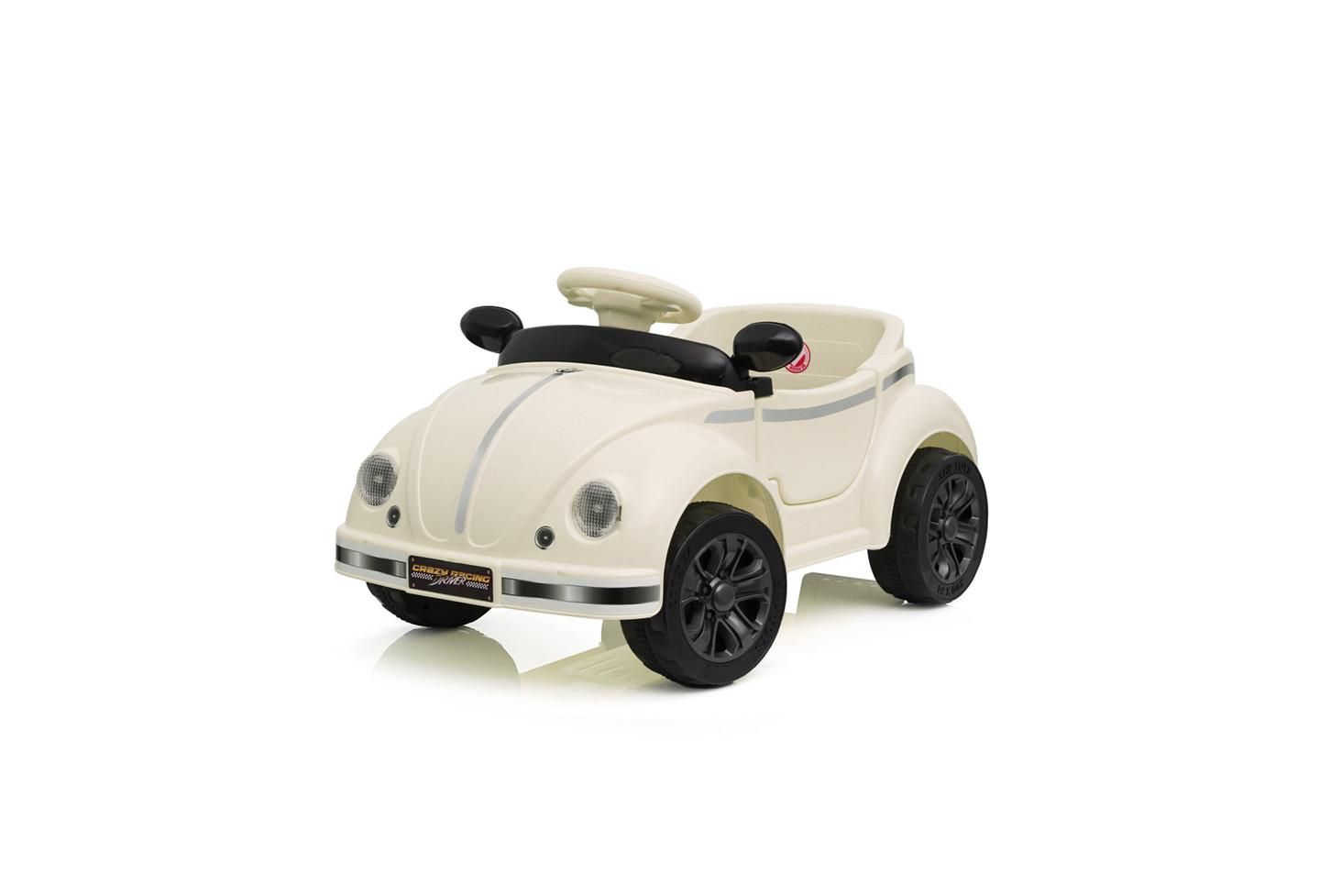 Детская игрушка YOBTOP 12V Kids Ride On Car - 2.4G Remote Control, Adjustable Speed, Multifunctional Steering Wheel, USB Bluetooth Music, For Kids 2-4, цвет: Бежевый — фото 1