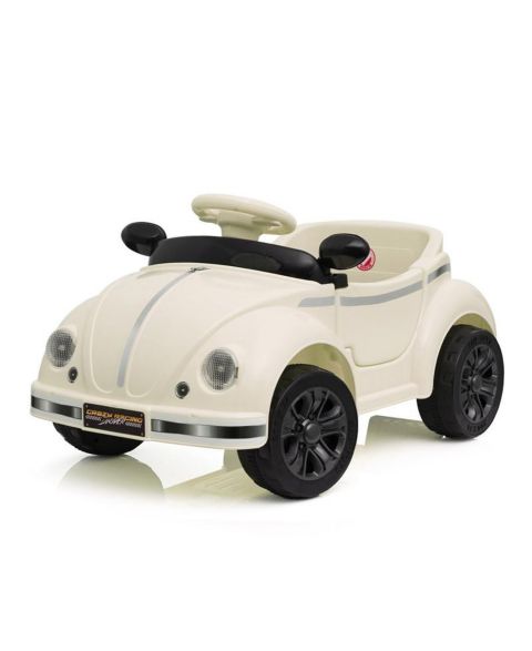 Детская игрушка YOBTOP 12V Kids Ride On Car - 2.4G Remote Control, Adjustable Speed, Multifunctional Steering Wheel, USB Bluetooth Music, For Kids 2-4, цвет: Бежевый