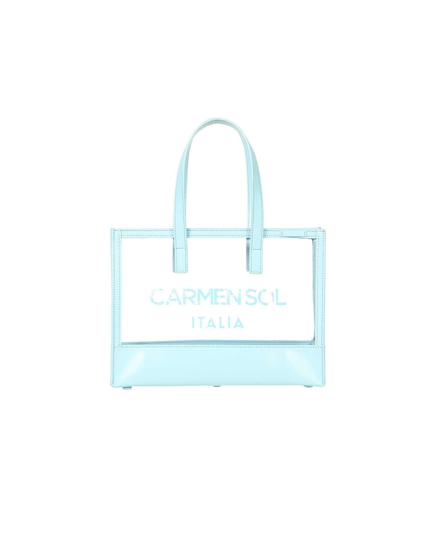 Женская сумка CARMEN SOL Venezia Clear Mini Tote Clear, цвет: Синий — фото 1