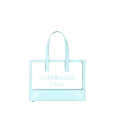 Женская сумка CARMEN SOL Venezia Clear Mini Tote Clear, цвет: Синий