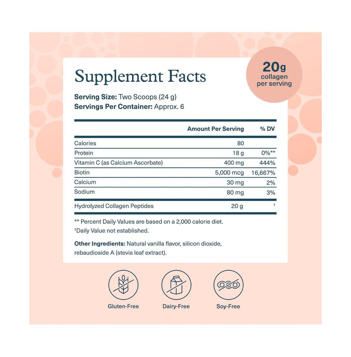 Youtheory Collagen Powder Vitamin C and Biotin Hair, Nails, Skin and Joint Support Hydrolyzed Dairy, Soy, Gluten Free Vanilla, 4.7 Ounce