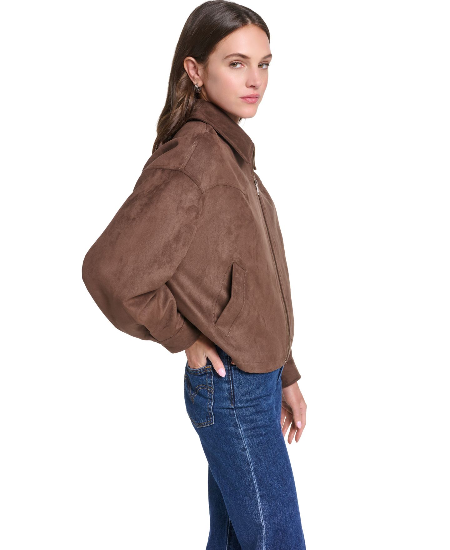 Женская куртка Levi's Western Yoke Bubble Hem, цвет: Кленовый — фото 4