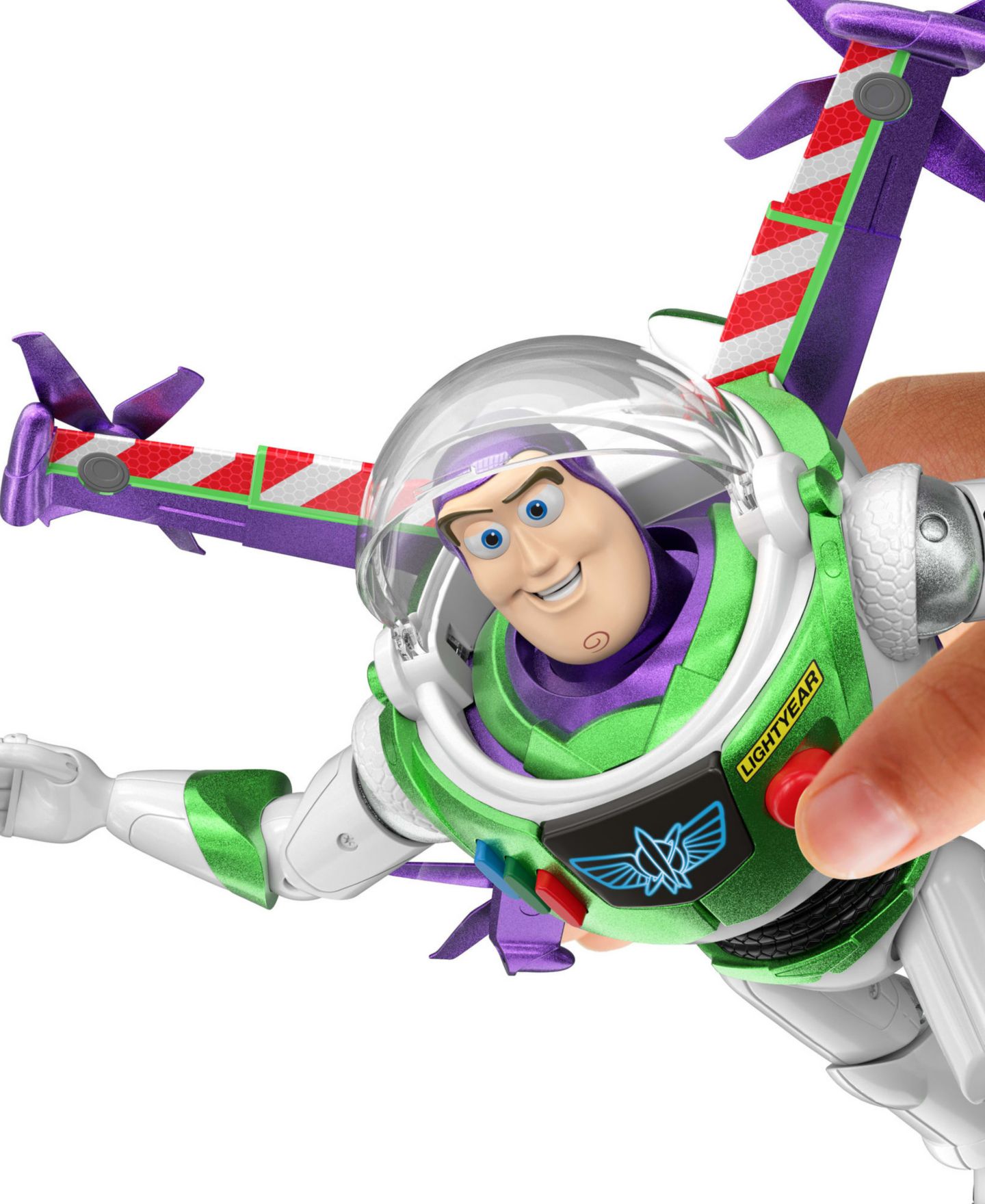 Фигурка Toy Story Buzz Lightyear Flight Mode Hi-Tech, 12 дюймов, 35+ звуков — фото 2