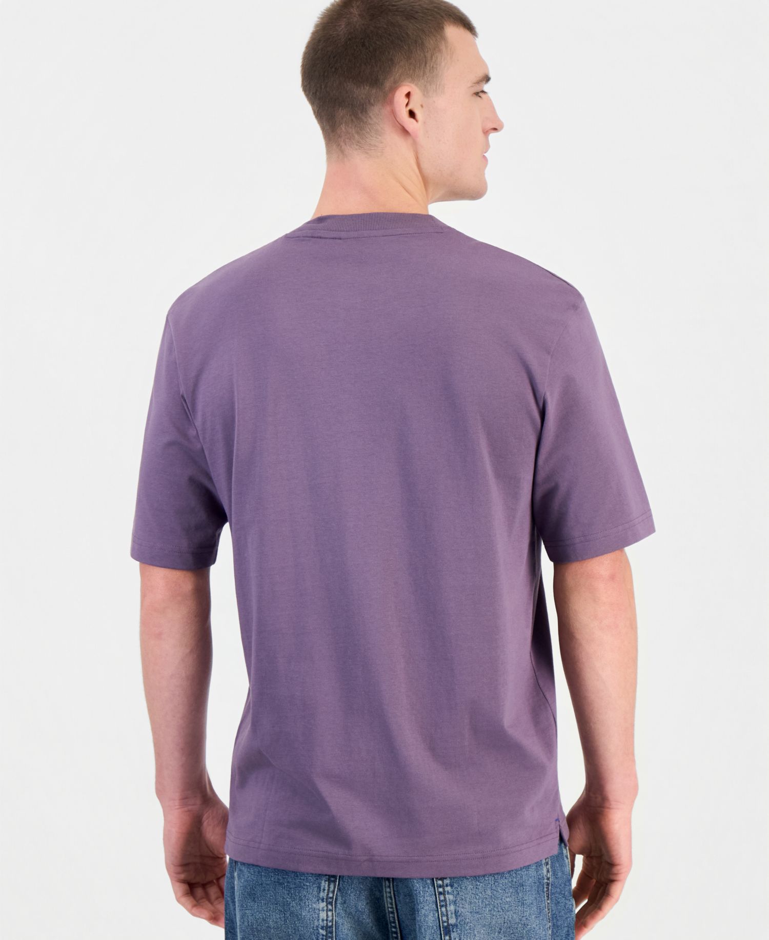 Men's Dobermann Short Sleeve Crewneck Logo Print T-Shirt