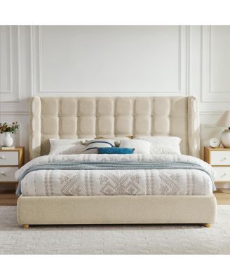  Size Waffle Wingback Gas Lift Storage Bed