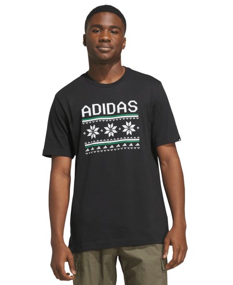 Мужская футболка adidas Holiday Printed Graphic, цвет: Чёрный