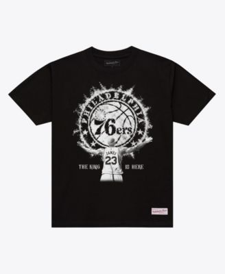 Men's LeBron James Black Philadelphia 76ers Witness T-Shirt