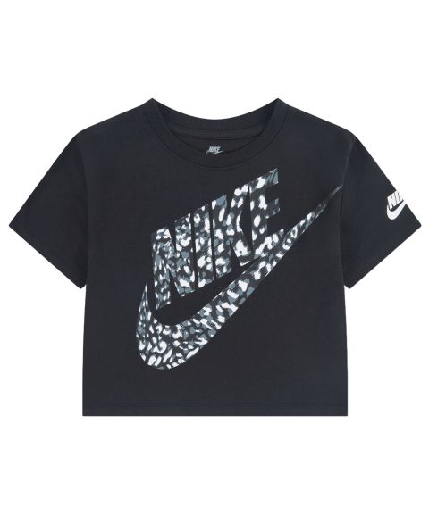 Футболка Nike Animal Short-Sleeve T-Shirt для девочек, цвет: Чёрный
