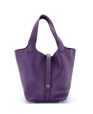 Pre-Owned Hermes PM Picotin Lock Bag Clemence