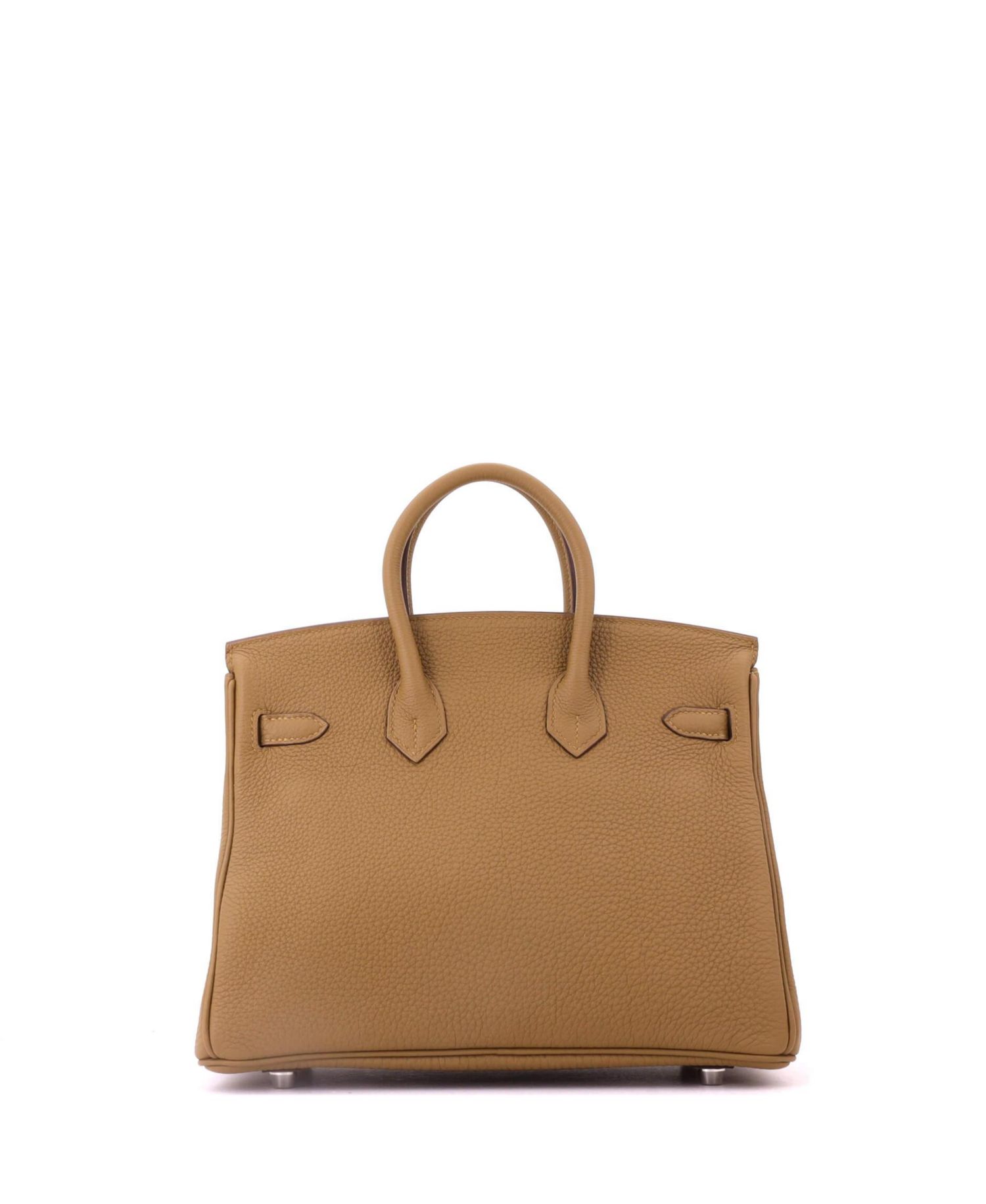 Pre-Owned Hermes Birkin 25 Handbag Verso Togo with Palladium Hardware