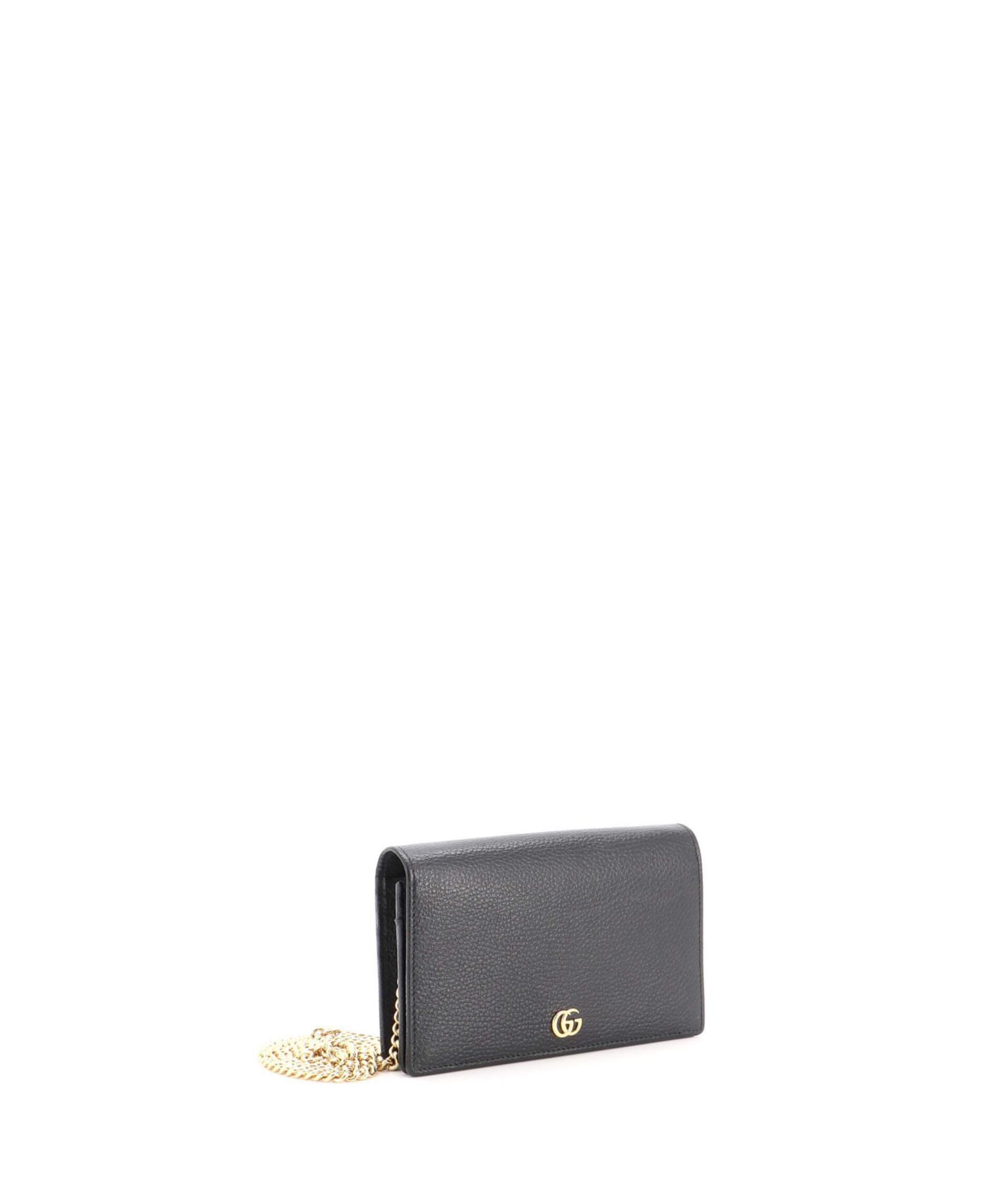 Mini Petite GG Marmont Chain Wallet Leather
