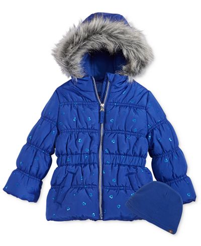 Protection Systems Bubble Jacket with Faux-Fur Trim, Toddler Girls (2T ...