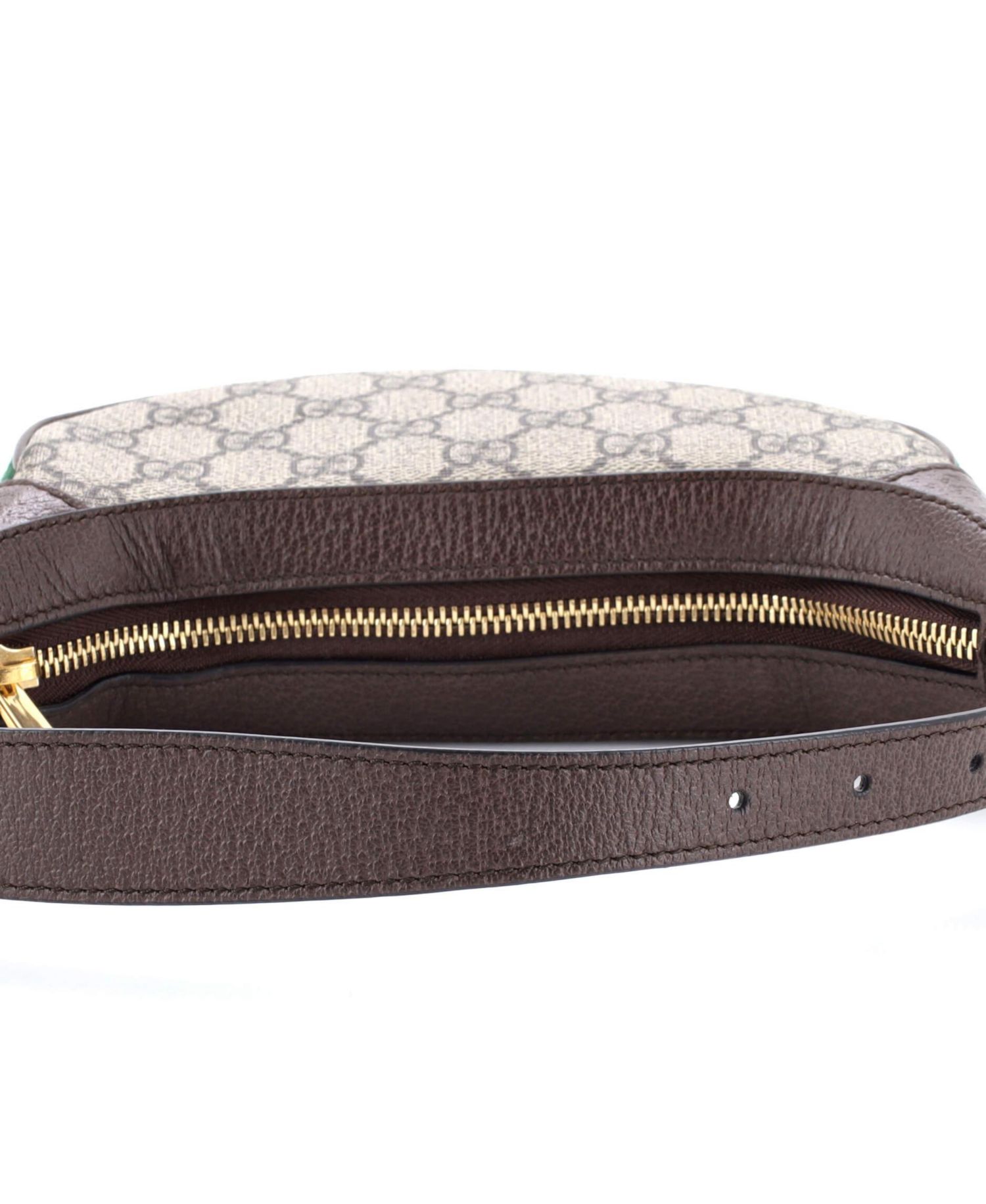 Mini Ophidia Half Moon Bag GG Coated Canvas
