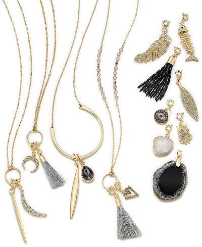INC International Concepts Mix-And-Match Charm Necklace Collection, Only at Macy's