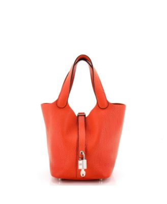 Pre-Owned Hermes PM Picotin Lock Bag Clemence