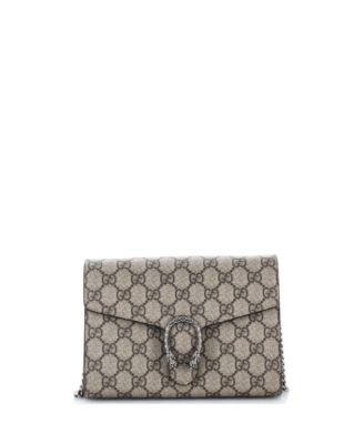 Small Dionysus Chain Wallet GG Coated Canvas