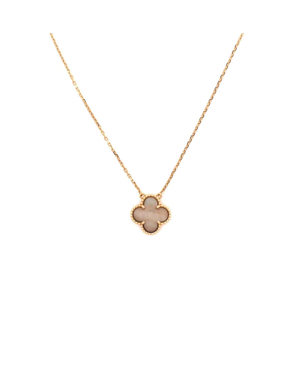 Pre-Owned Van Cleef and Arpels Vintage Alhambra Pendant Necklace - 18k rose gold