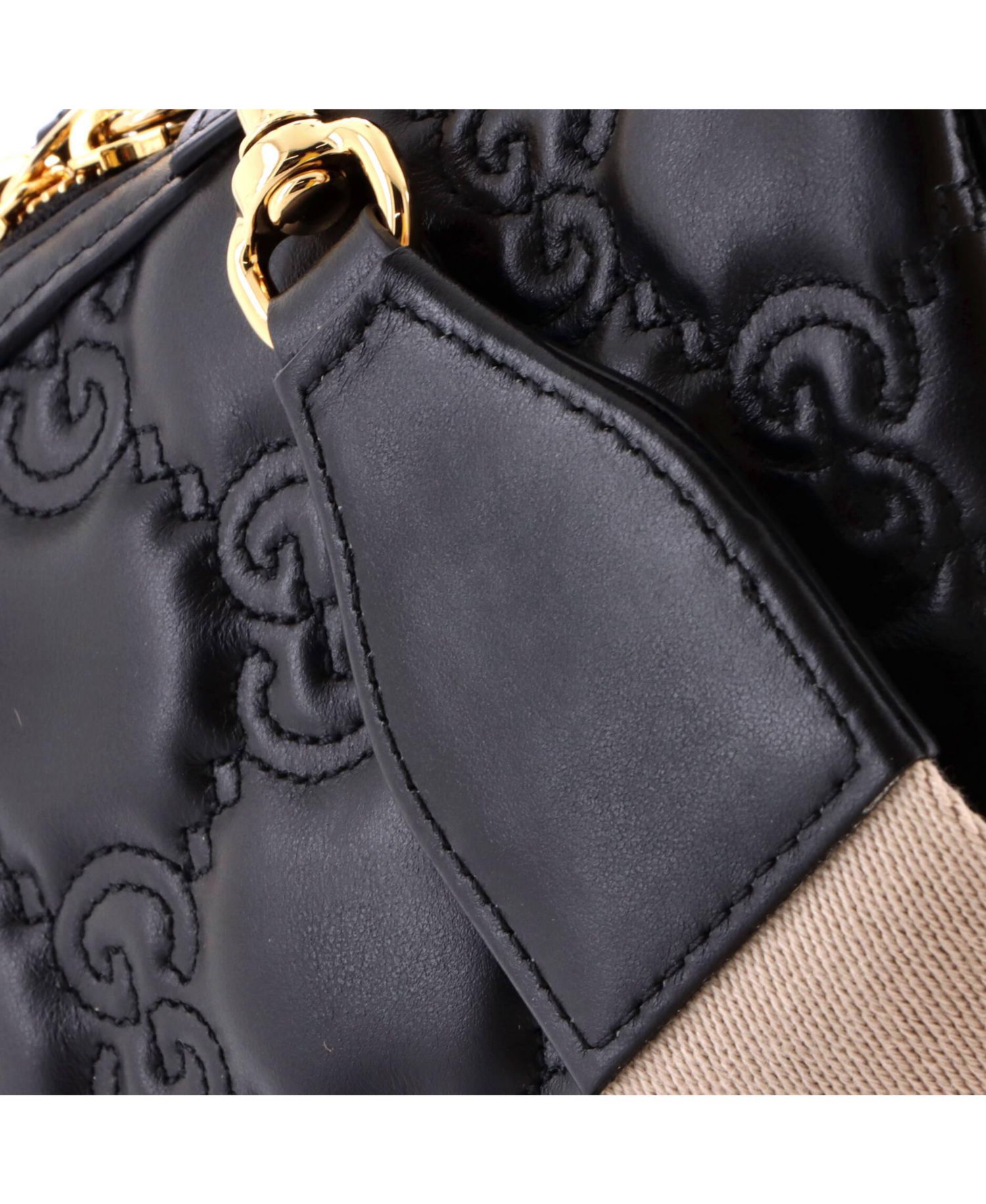 Small Dome Chain Zip Shoulder Bag GG Matelasse Leather