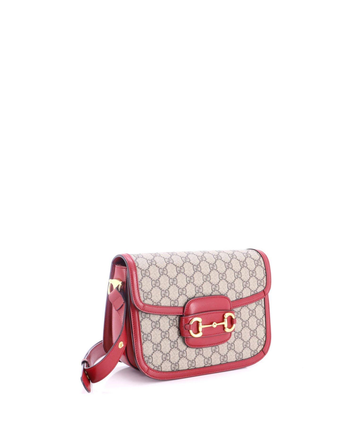 Small Horsebit 1955 Shoulder Bag GG Coated Canvas with Leather