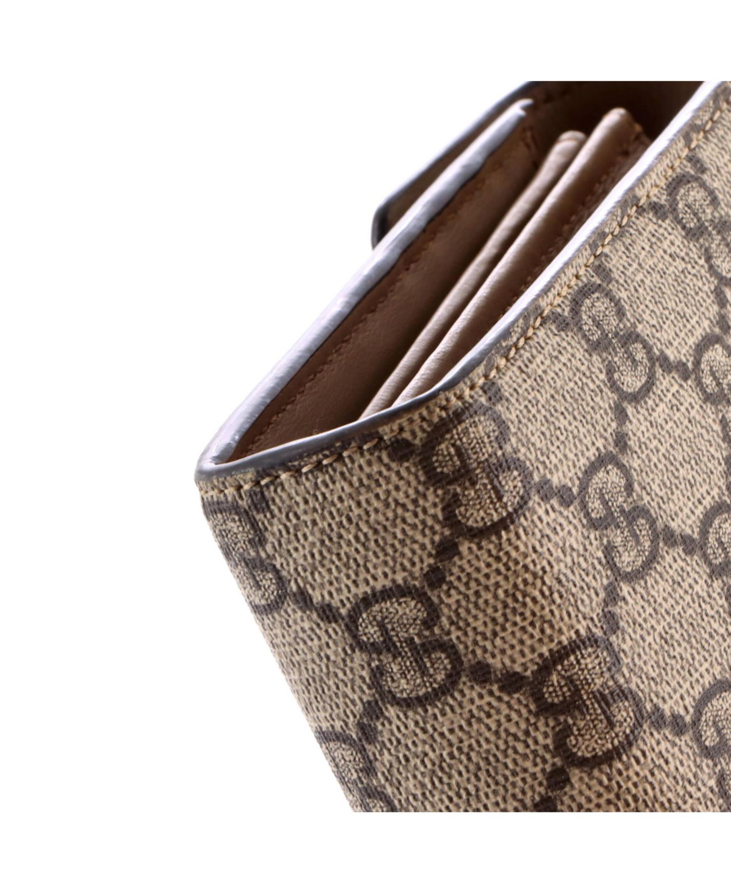 Small Dionysus Chain Wallet GG Coated Canvas