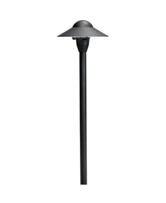 21"H Dome Textured Black Dome Landscape Path Light