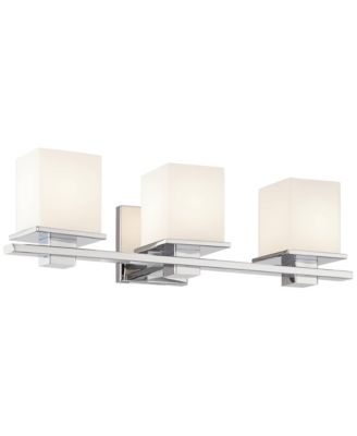 Tully 24" Wide Chrome 3-Light Vanity Bath Light