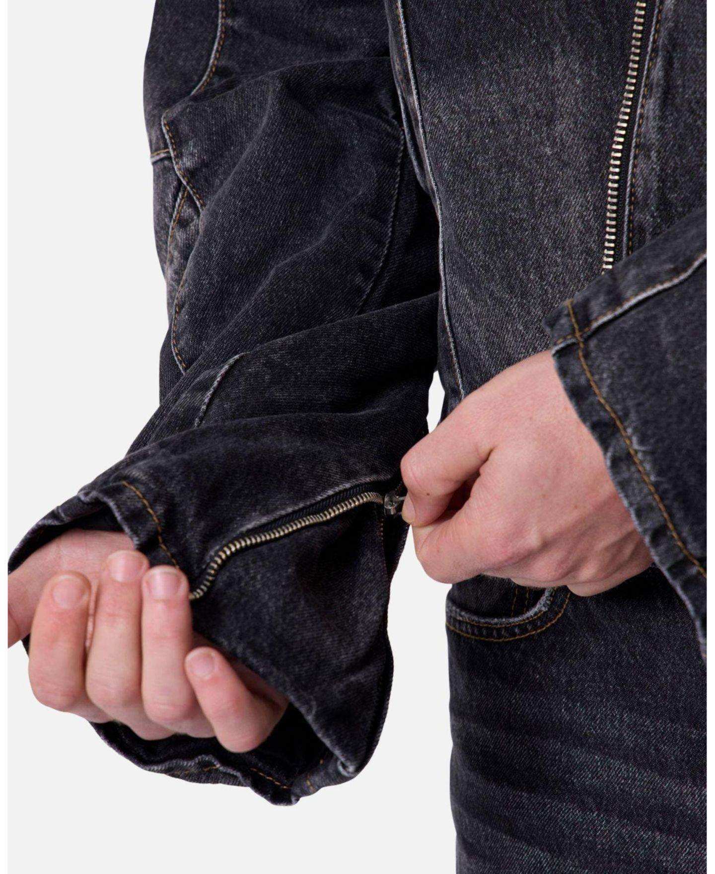Мужская куртка mnml Panelled Moto Denim — фото 7
